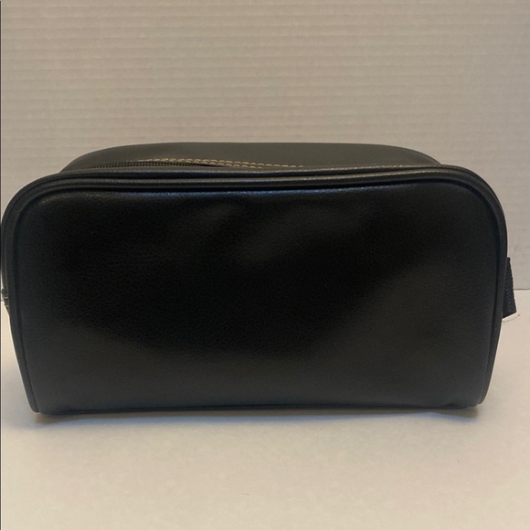 Black Leather Toiletry Bag - Picture 3 of 6